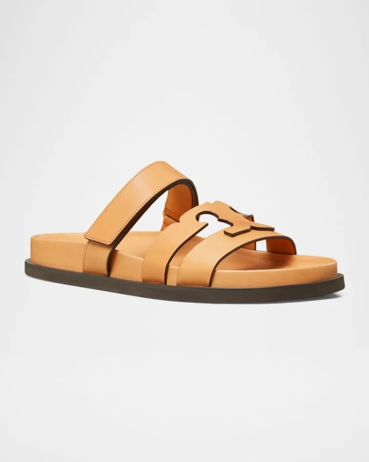 Ines Sport Leather Slide Sandals - Image 2