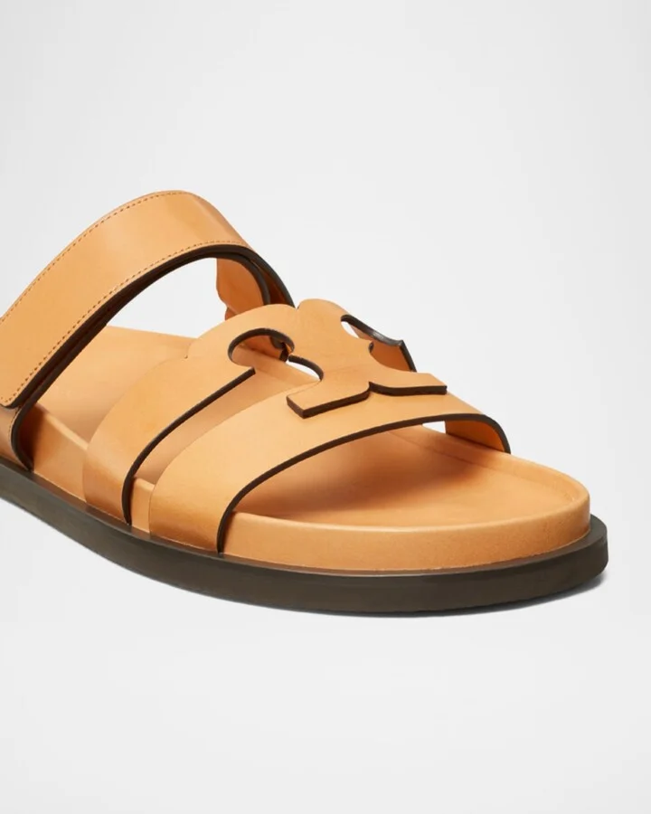 Ines Sport Leather Slide Sandals - Image 3