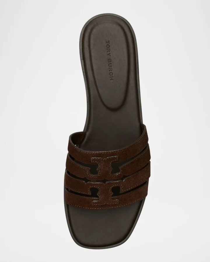 Ines Suede Cage Slide Sandals - Image 2