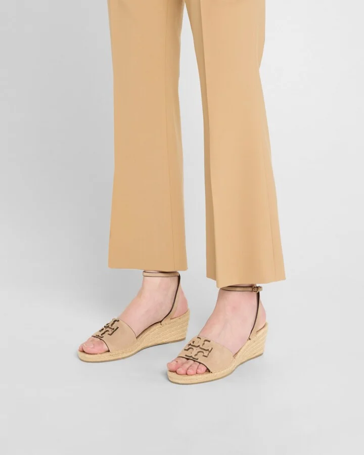 Ines Suede Double T Wedge Espadrilles - Image 8