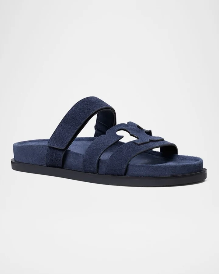 Ines Suede Triple-Band Sport Mule Sandals - Image 7