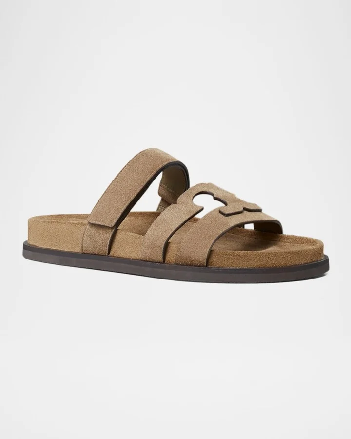 Ines Suede Triple-Band Sport Mule Sandals - Image 8