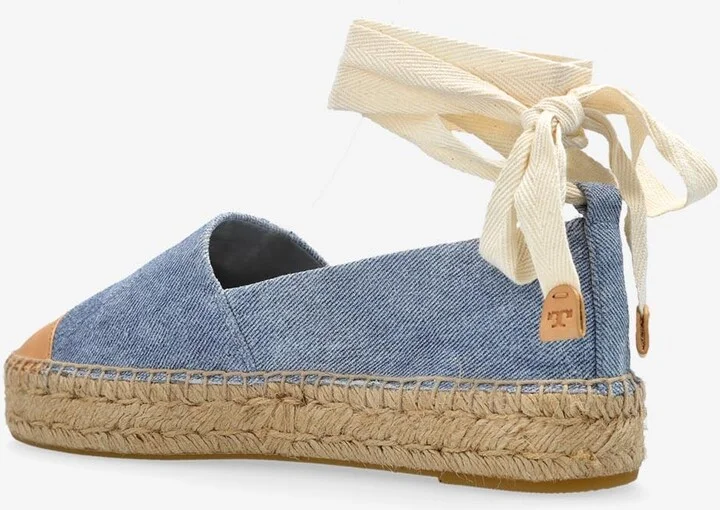 Ines Wraparound Denim Espadrilles - Image 2