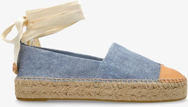 Ines Wraparound Denim Espadrilles