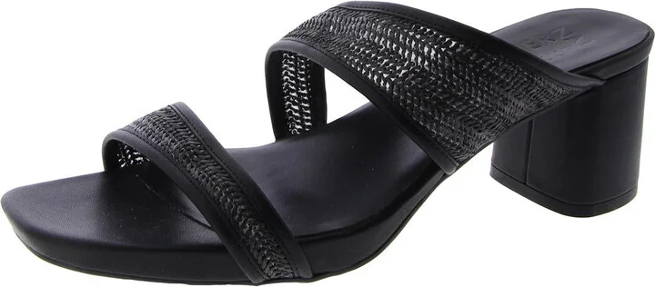 Inez 2 Womens Faux Leather Slip On Heels