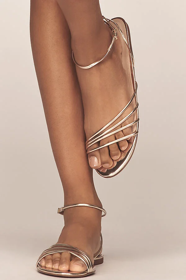 Inez Strappy Flat Sandals - Image 2