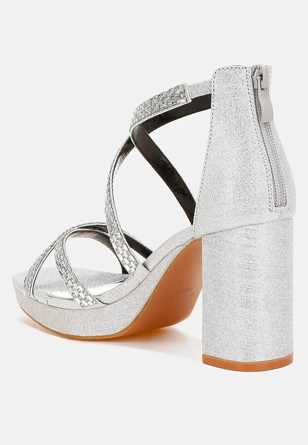 Infatuated Rhinestones Embellished Strappy Sandals - Image 3