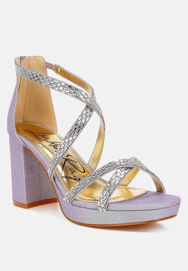 Infatuated Rhinestones Embellished Strappy Sandals - Image 4