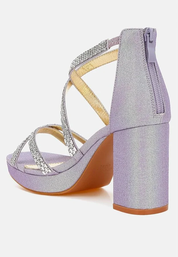 Infatuated Rhinestones Embellished Strappy Sandals - Image 5