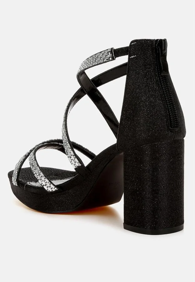 Infatuated Rhinestones Embellished Strappy Sandals - Image 6