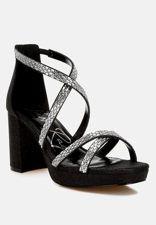Infatuated Rhinestones Embellished Strappy Sandals - Image 7
