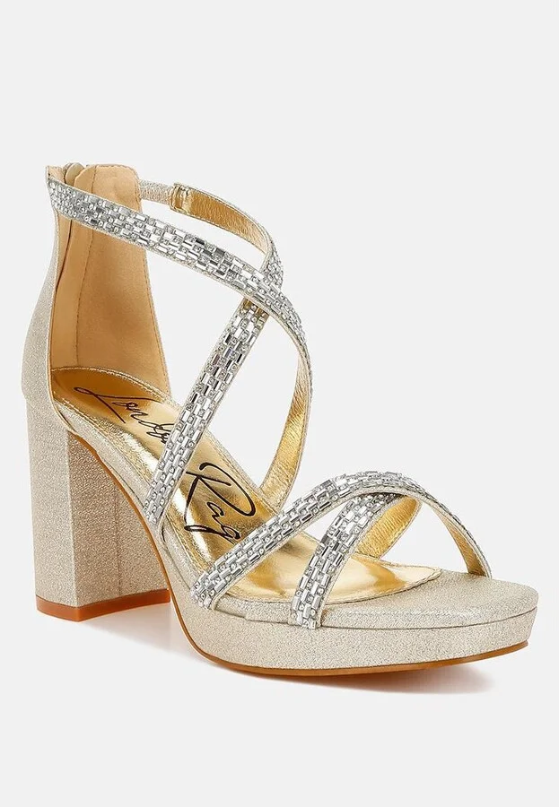 Infatuated Rhinestones Embellished Strappy Sandals - Image 8