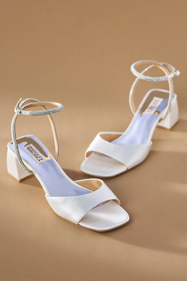 Infinity Satin Block Heels - Image 2