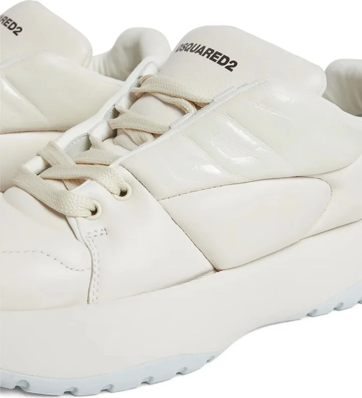 Inflated-Effect Low-Top Sneakers - Image 4