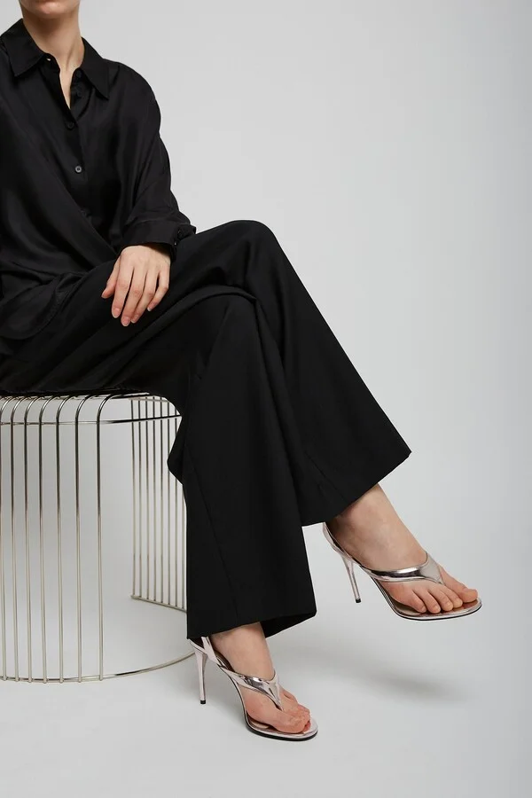 Infradito 90 blush leather sandals - Image 2