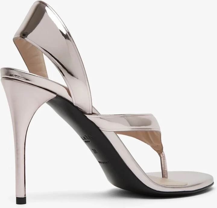 Infradito 90 blush leather sandals - Image 3