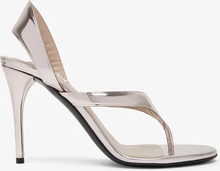 Infradito 90 blush leather sandals