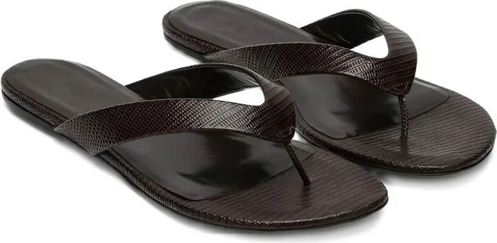 Infradito embossed leather thong sandals - Image 2