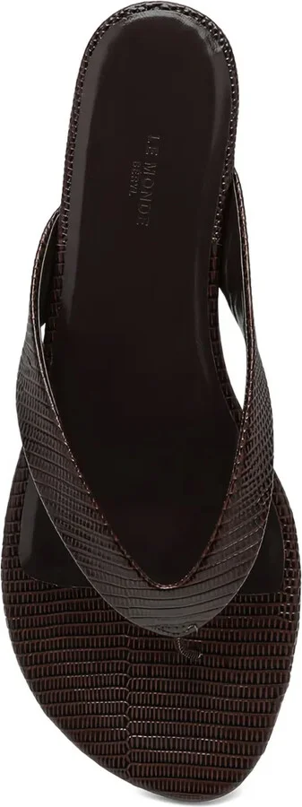 Infradito embossed leather thong sandals - Image 4
