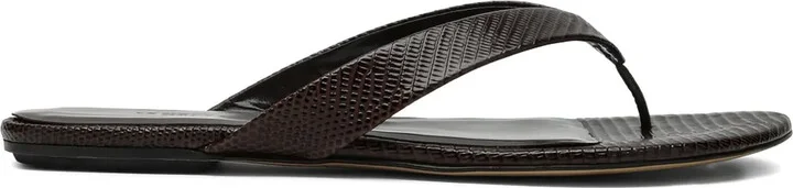 Infradito embossed leather thong sandals