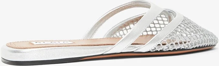 Infradito flat silver mules - Image 3