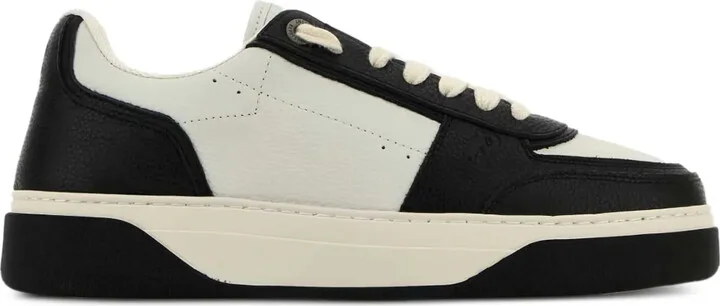 Initial two-tone sneakers
