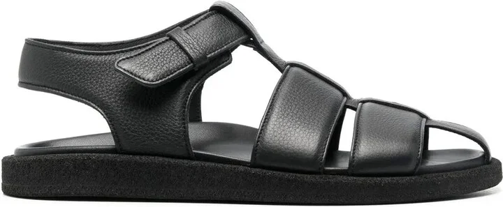 Inner caged leather sandals