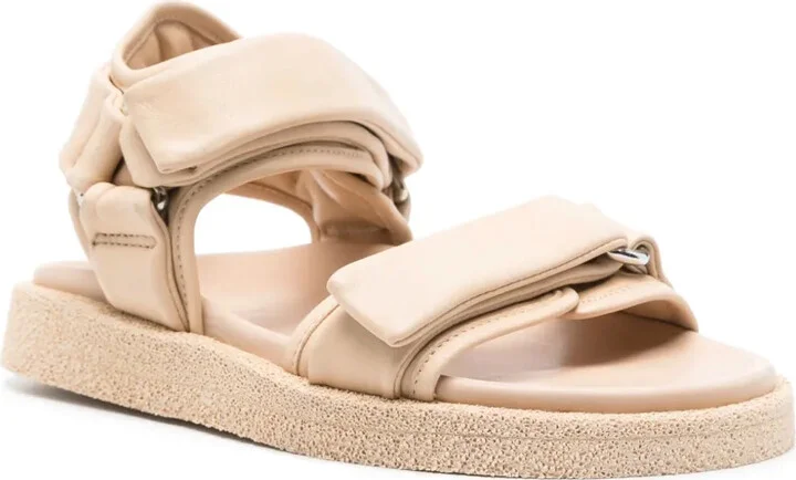 Inner touch-strap leather sandals - Image 2