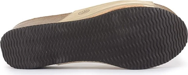 Inoro - Vegan Wedge Metallic Slider - Metallic Gold - Image 5