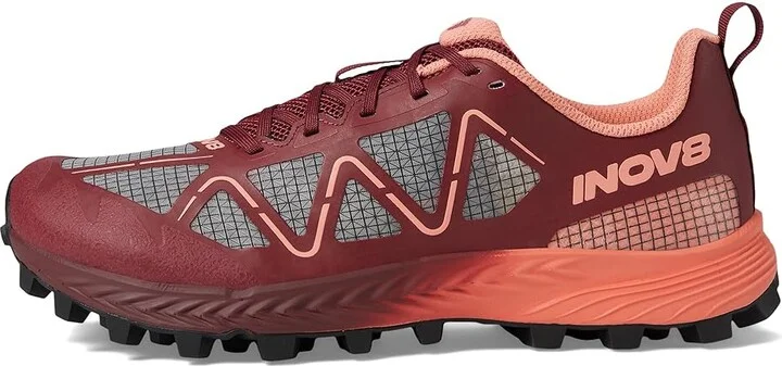 inov-8 Mudtalon Speed Women's Shoes Burgundy/Coral : UK 6.5 (US Women's 9) M, Rubber - Image 5