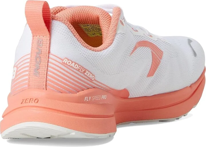 inov-8 Roadfly Zero Women's Running Shoes White/Coral : UK 6 (US Women's 8.5) M, Synthetic - Image 4