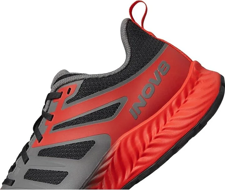 inov-8 TrailFly Men's Shoes Black/Fiery Red/Dark Grey : UK 7 (US Men's 8) M - Image 7
