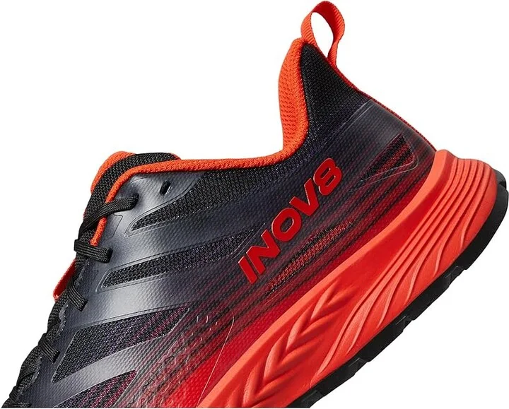 inov-8 TrailFly Speed Men's Shoes Black/Fiery Red : UK 7.5 (US Men's 8.5) W, Synthetic - Image 4