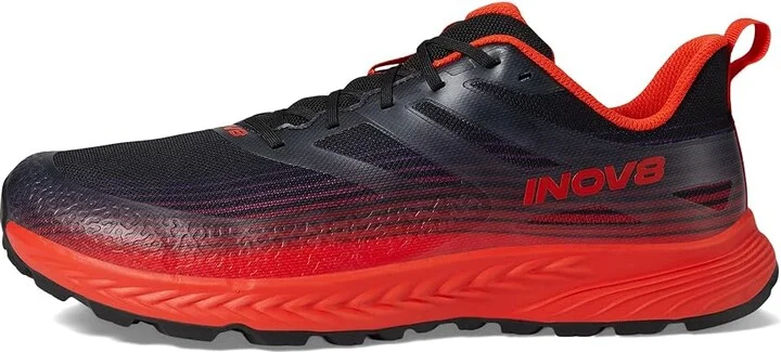 inov-8 TrailFly Speed Men's Shoes Black/Fiery Red : UK 7.5 (US Men's 8.5) W, Synthetic - Image 5