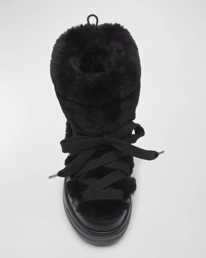 Insolux Leather Faux Fur Snow Boots - Image 2