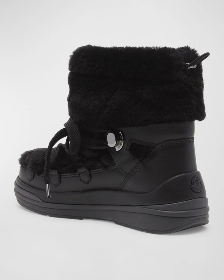Insolux Leather Faux Fur Snow Boots - Image 6