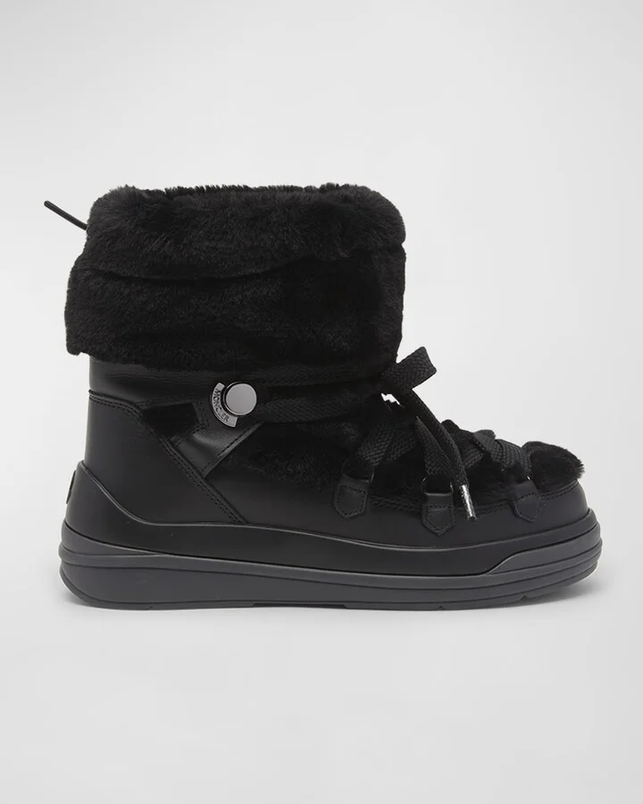 Insolux Leather Faux Fur Snow Boots
