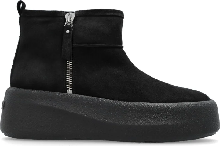 Insulated Platform Booties 'Sensory', , - Black