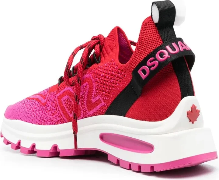 Intarsia-Knit Low-Top Sneakers - Image 3