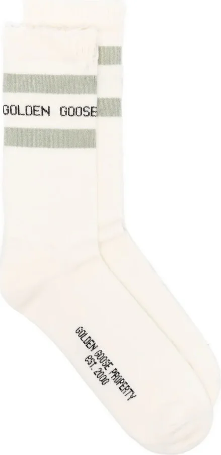 Intarsia-Logo Socks