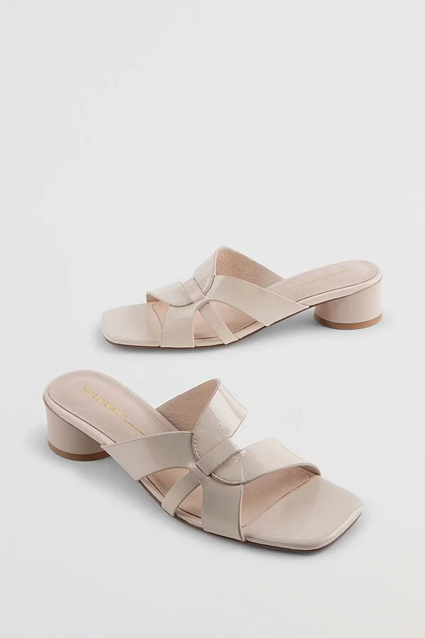 Intentionally Blank Beatrix Heeled Sandal in Cream - Image 2