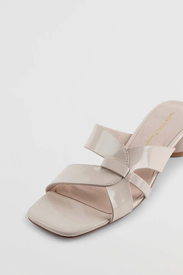 Intentionally Blank Beatrix Heeled Sandal in Cream - Image 3