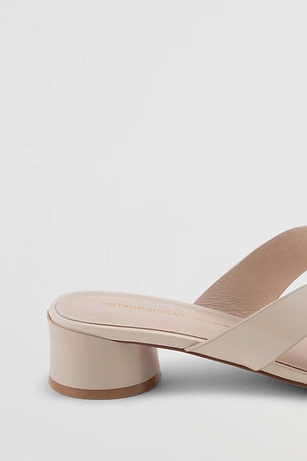 Intentionally Blank Beatrix Heeled Sandal in Cream - Image 4