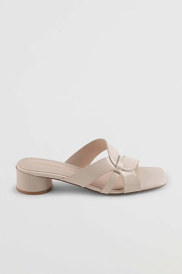 Intentionally Blank Beatrix Heeled Sandal in Cream
