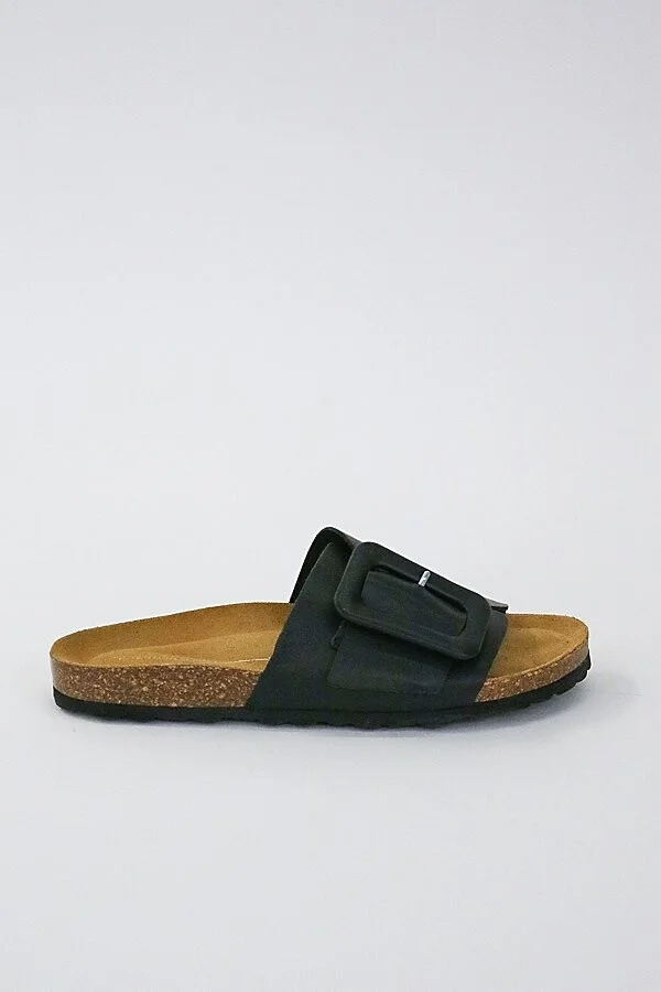 Intentionally Blank Clarice Leather Sandal in Black - Image 2
