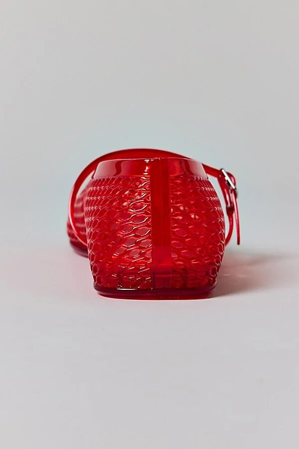 Intentionally Blank Classy Jelly Mary Jane Flat in Cherry - Image 5