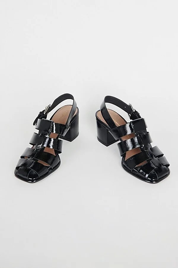 Intentionally Blank July Fisherman Sandal Heel in Black - Image 3