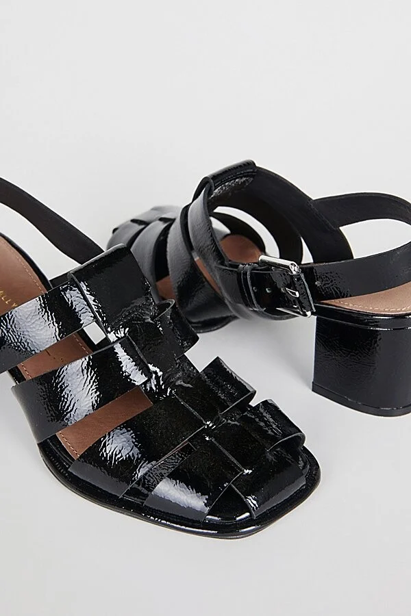 Intentionally Blank July Fisherman Sandal Heel in Black - Image 4