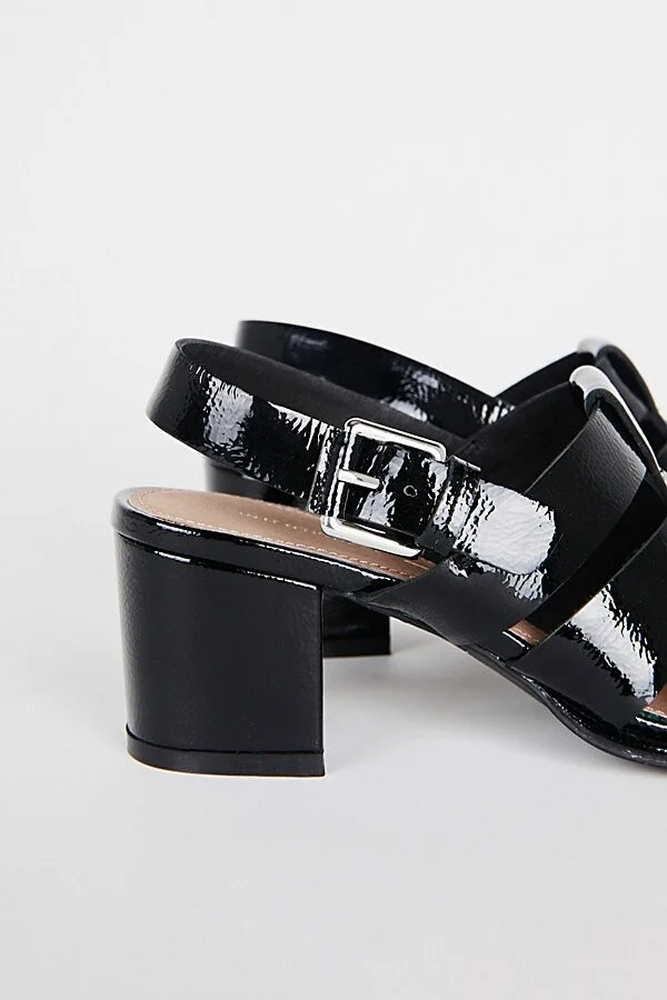Intentionally Blank July Fisherman Sandal Heel in Black - Image 5