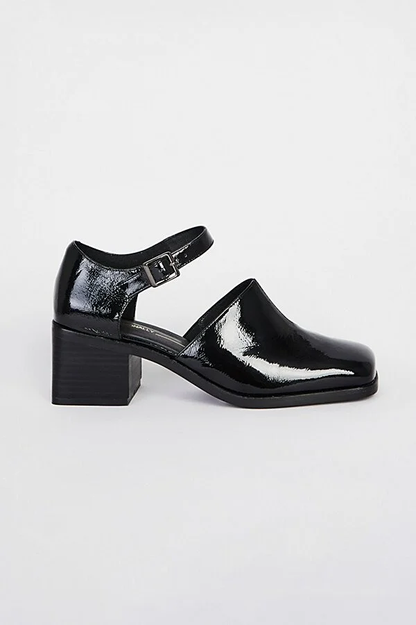 Intentionally Blank Marty Heeled Mary Jane in Black - Image 2